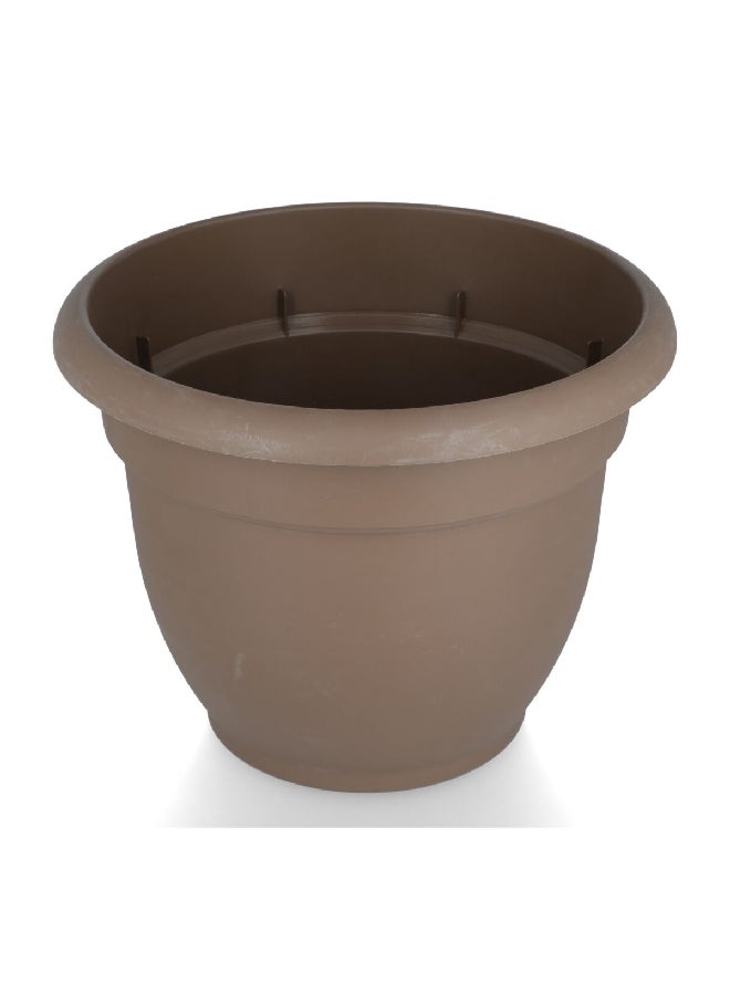 Fiskars Pottery Ariana Self-Watering Plastic Planter Chocolate 12 Inch 20-56312CH - Image 2